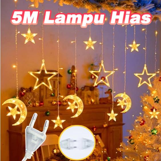 PREMIUM (READY) terjamin [Ready stock] 2025 Lampu Diwali 5Meter Lampu Ramadhan Lampu Hias Lampu LED 