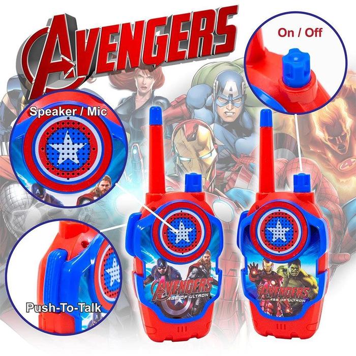 Mainan Handy Walkie Talkie HT Anak Jarak Jauh Isi 2 Murah Karakter Superhero