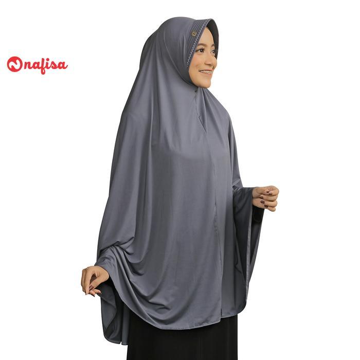 Nafisa Ornella - Khimar Hijab Jilbab Instan Syar'i Jumbo Premium Bergo Cantik Pad Muslim