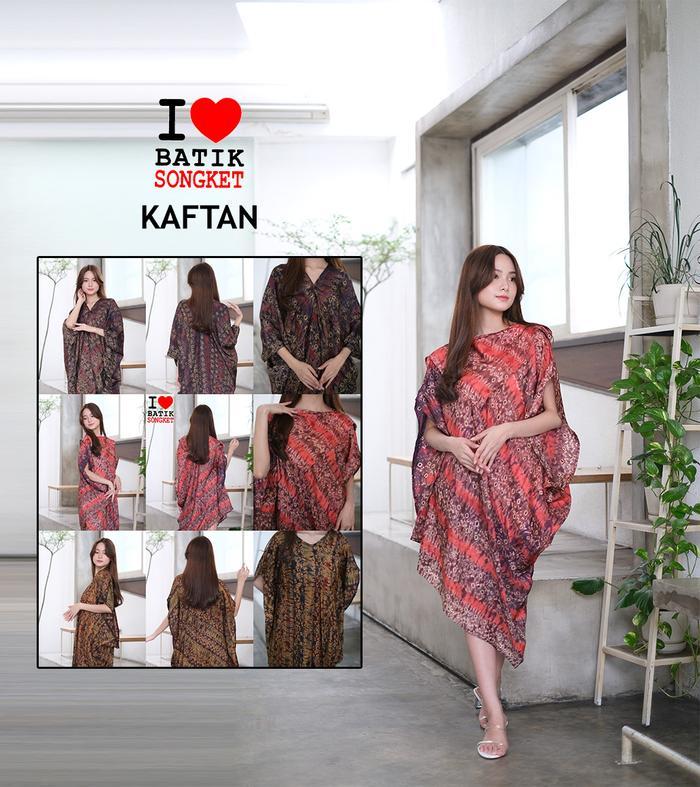 KAFTAN JUMPUTAN ORI BATIK PALEMBANG SASIRANGAN MAKASSAR VISCOSE VISKOS