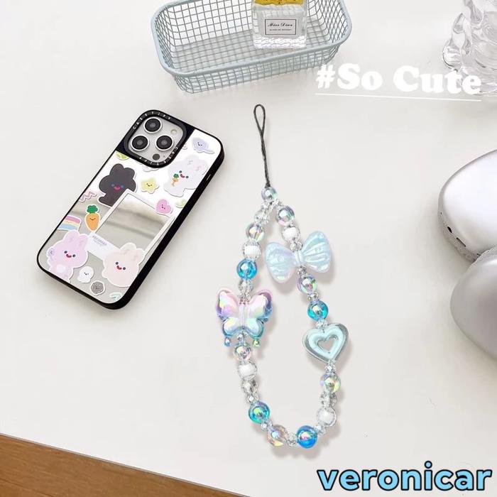 Phone Strap Beads Strap HP jennie lisa rose jisoo Gantungan HP bracelet gelang Gantungan HP Korea Ga