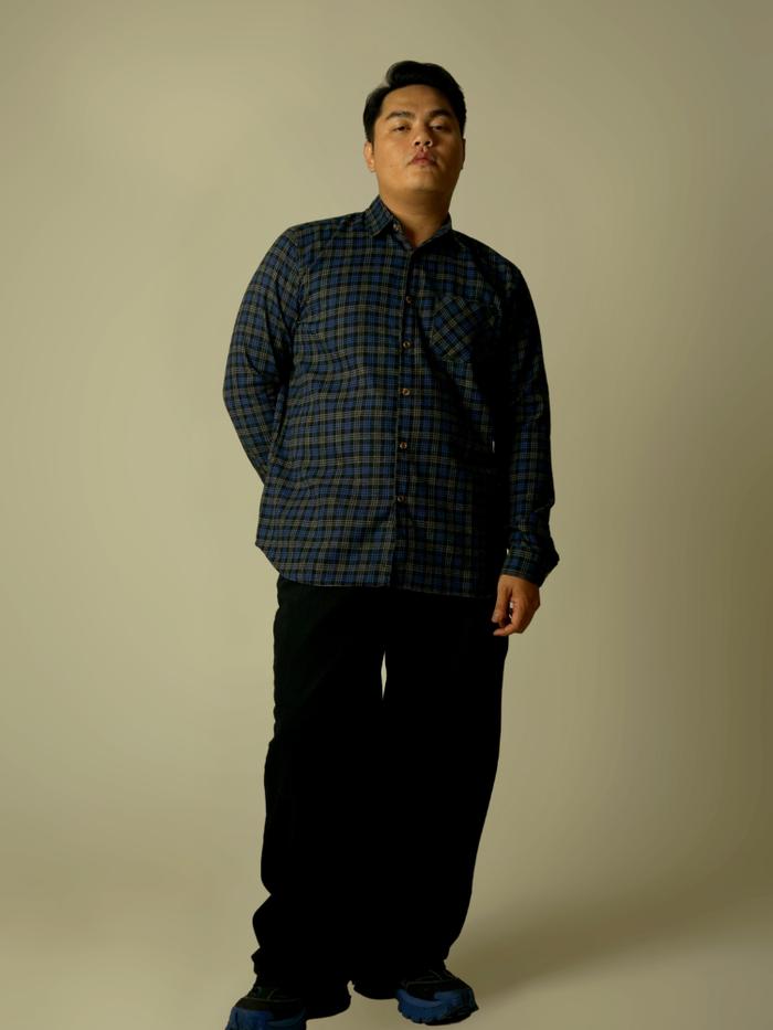 XtraHomme - Kemeja Pria Premium Casual Scott Flannel lengan panjang Big Size Plus Size Regular Fit |
