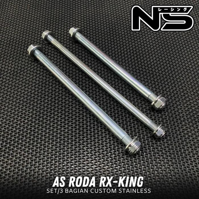 AS RODA RX KING NEW FULL CUSTOM DEPAN BELAKANG DAN ARM RX KING BAHAN STAINLES KUALITAS TERBAIK
