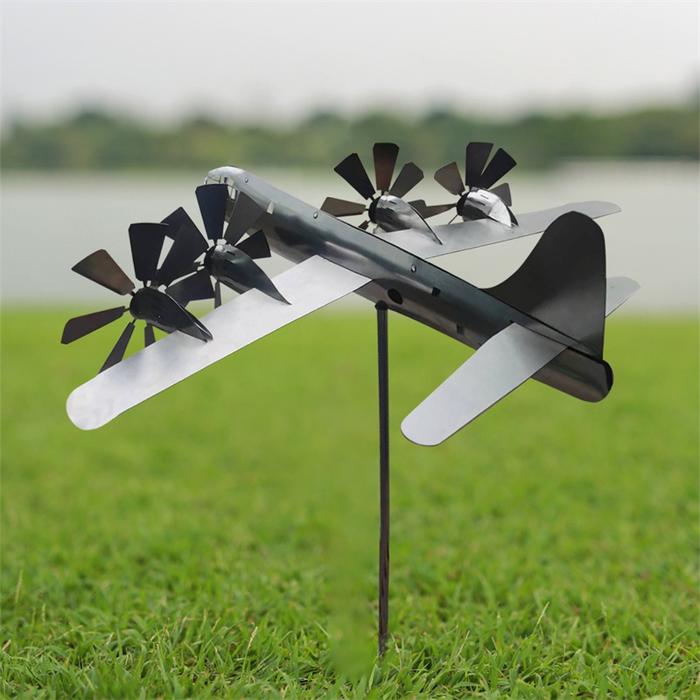 1PC B-29 Super Fortress Aircraft Unique Metal Windmill Outdoor Wind