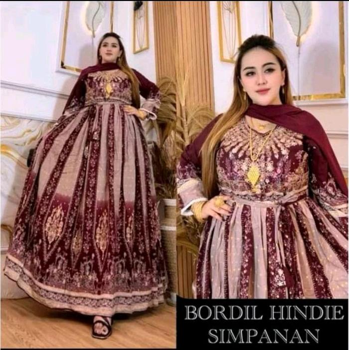 gamis hindi kw rasa ori jumbo ld 120