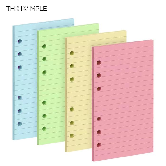 Notebook Binder Ring Refill/Kertas File Loose leaf Isi Ulang A6 /A5 6ring for Binder Multiring -THIM