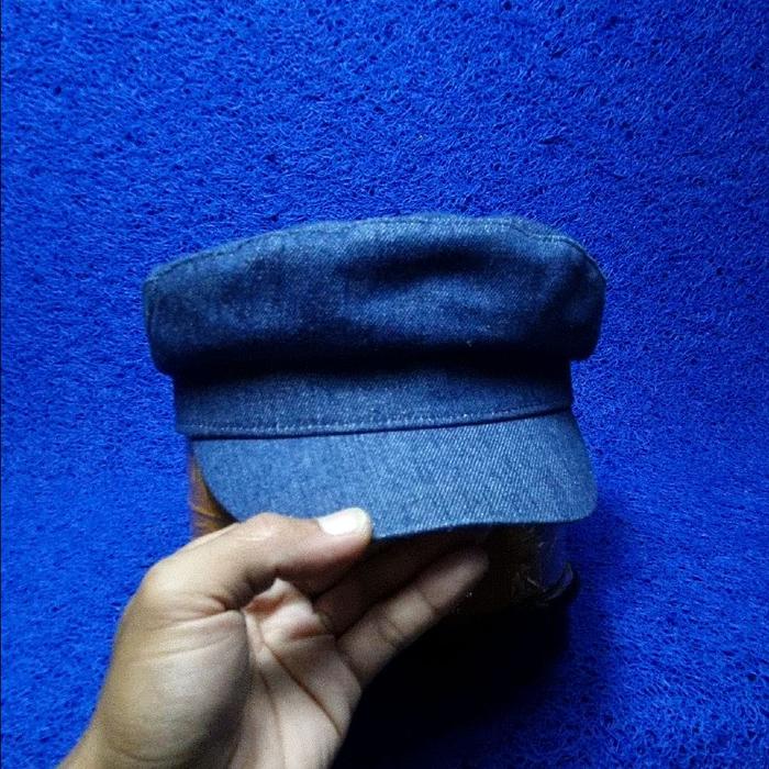 topi newsboy zara denim size s-m