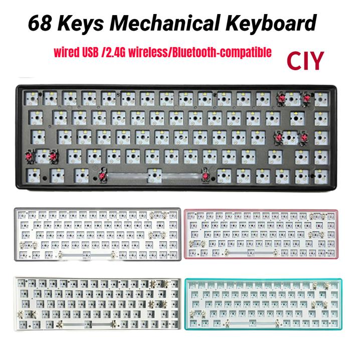 CIY Tester 68Keys Mechanical Keyboard DIY Hot-Swappable Customized
