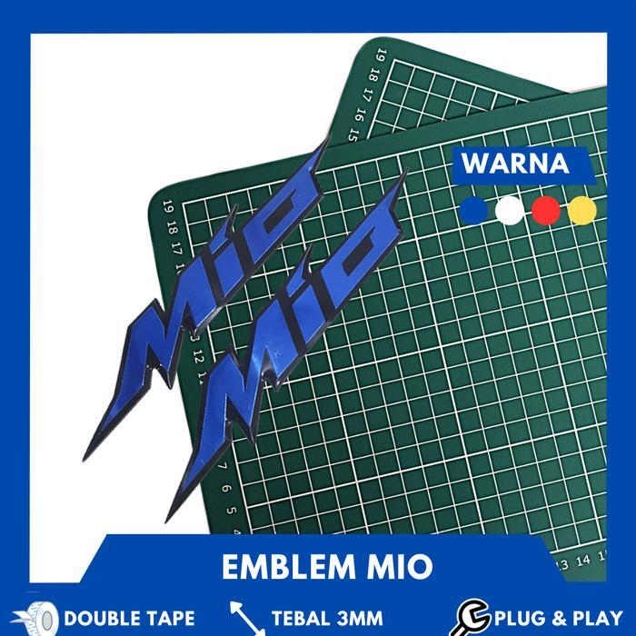 EMBLEM MIO LOGO MIO TIMBUL 3D EMBLEM YAMAHA MIO 151 DAN YAMAHA MIO 125
