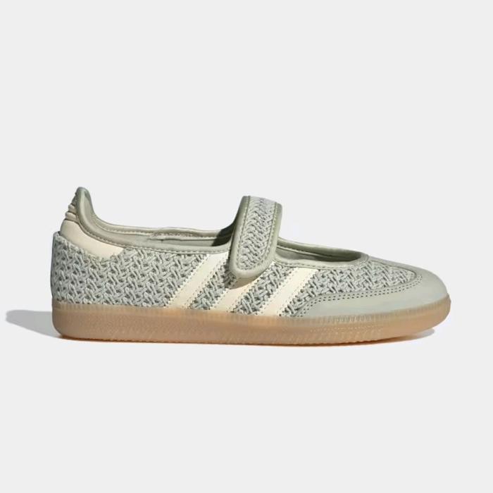 ADIDAS WOMEN'S SHOES - ADIDAS SAMBA JANE - HALO GREEN (LA7837)