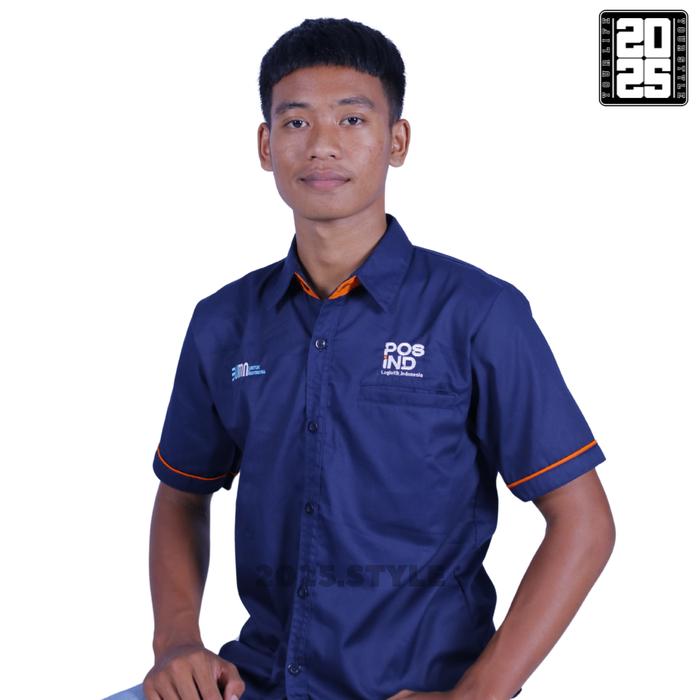Kemeja Pos Indonesia Terbaru / Seragam Pos Indonesia Terbaru / Baju Kemeja Pos Indonesia / Kemeja Ke