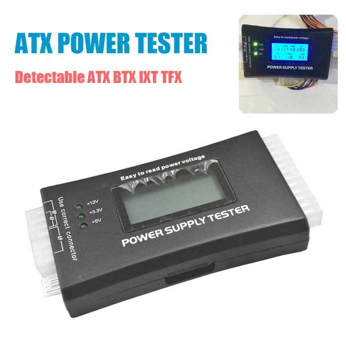 20/24 Pin Digital LCD Display PC Computer LCD Power Supply Tester