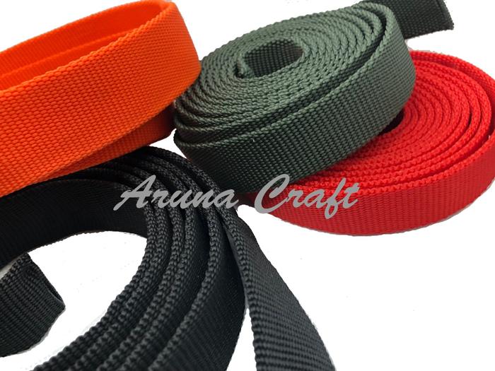 Tali Webbing Tubular 2.0 Cm Multifungsi 1 Meter untuk Tas, Hammock, Flying Fox dan Aktivitas Outdoor