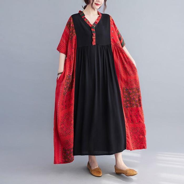 Jumbo Ruby Dress Tipis Nerawang Adem Fashion Retro Summer