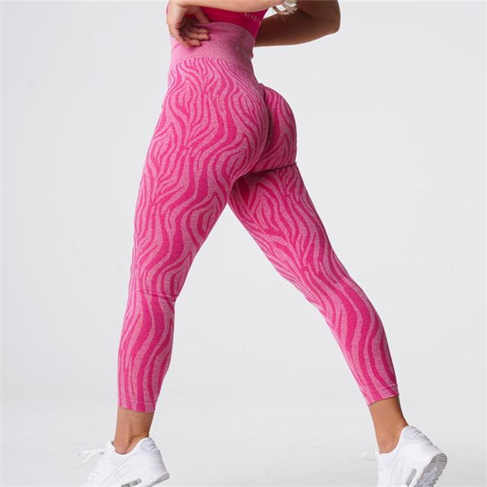 Women Yoga Leggings Zebra Pattern Seamless Leggings Nvgtn Brand Women