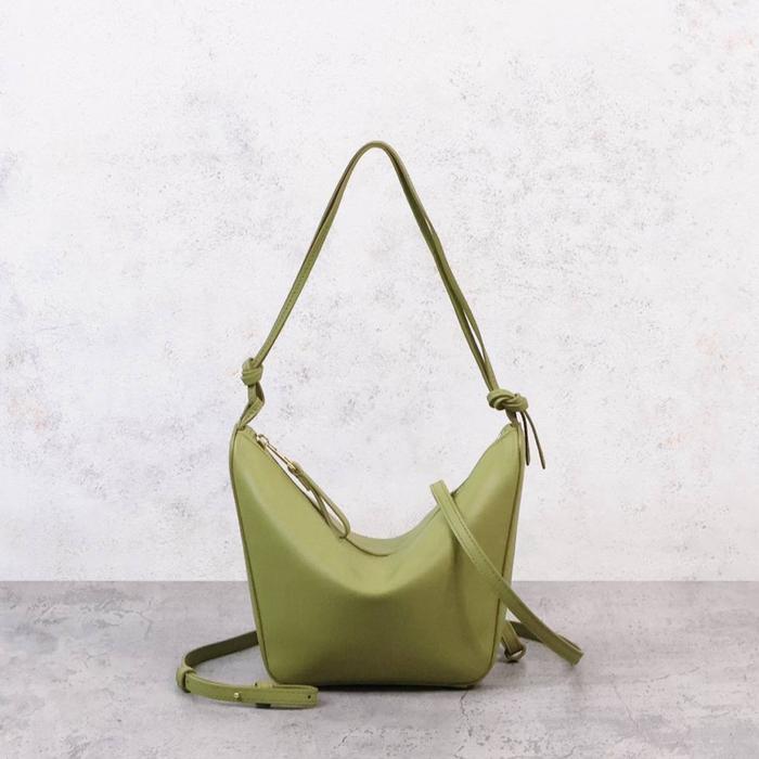 bag LW tas Mini Hammock HoboIn Classic Calfskin Light Moss