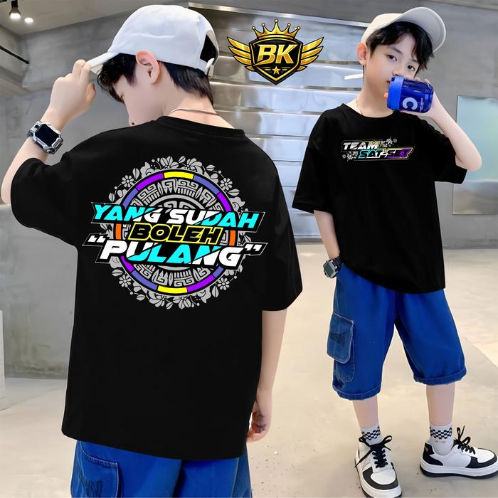 Kaos ANAK Team Sat Set v2 / Baju Distro Sat Set Yang Sudah Boleh Pulang / Pakaian pria wanita