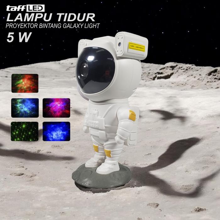 Mtos Mall | Lampu Proyektor Galaxy | Lampu Astronaut LED | Lampu Tidur Proyektor