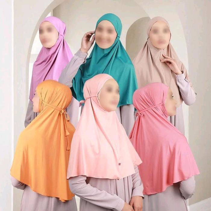 Diobral Zoya Bergo Zahwa Jilbab Hijab Instan Langsung MYM Zahwa S Bahan Knitting Nyaman Halus Dingin