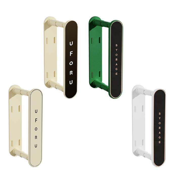 69HC Retractable Hanger Storage Shelf Punch Free Bedroom Balcony