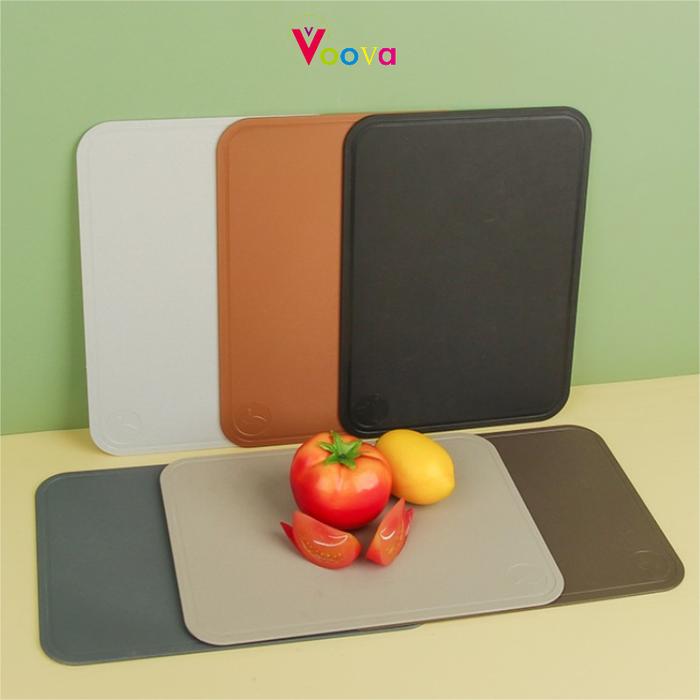 VOOVA Talenan 2 sisi / Talenan Multifungsi / Talenan Plastik / Talenan anti jamur / Talenan Wheat St