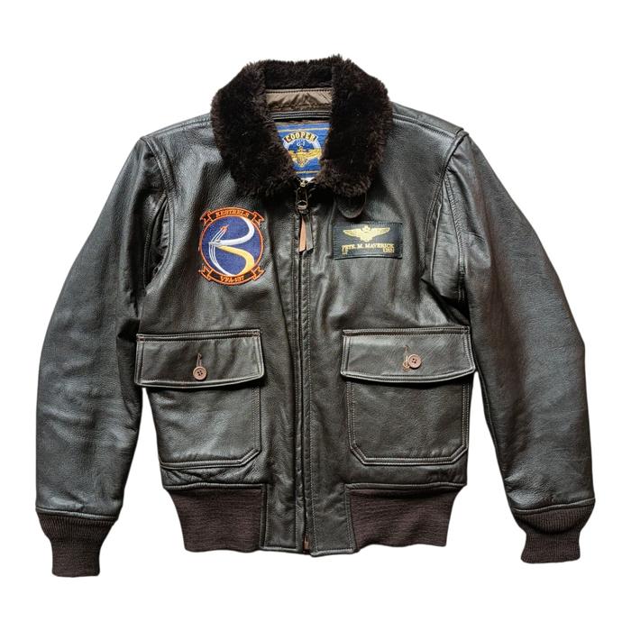 Cooper Original US Navy Type G-1 Flight Jacket Goatskin Leather size 36R