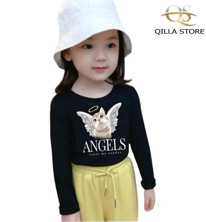 BAJU MANSET ANAK KARAKTER ANGELS USIA 3-15 TAHUN