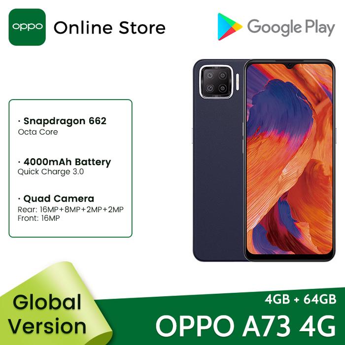 NEW Global Version OPPO A73 Smartphone Snapdragon 662 6.44'' 60Hz