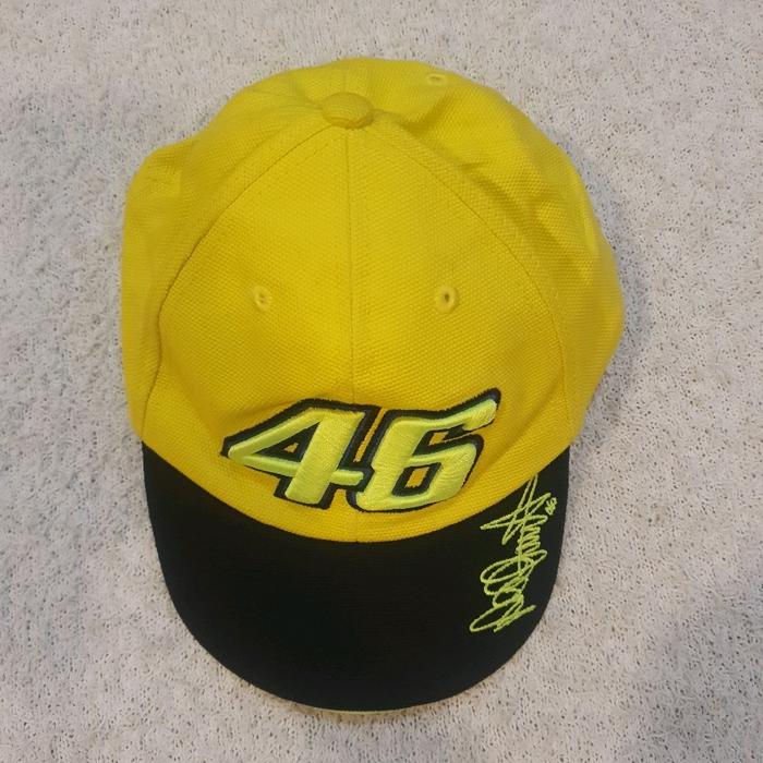 Topi Valentino Rossi 46 Kuning Hitam Ori