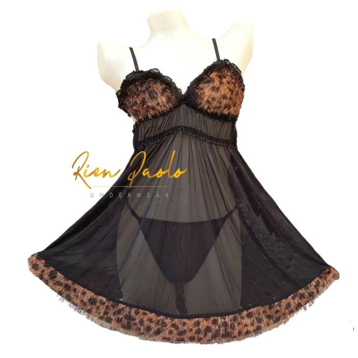 Lingerie Set Bra G String Bahan Renda Motif Bunga Tanpa Kawat Elegan Rien Paolo 5811