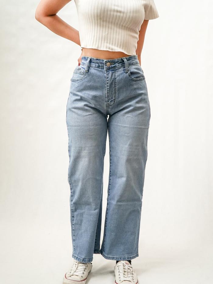 Celana Jeans Wanita Kulot 7/9 Miss 2000 1769 Light Blue Whisker | Soft Jeans Pant Denim kulot Wanita