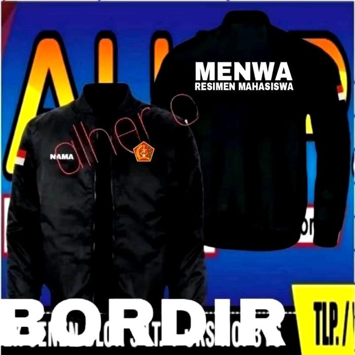 Jaket bordir MENWA jaket MENWA jaket bomber MENWA jaket kerja MENWA jaket seragam MENWA jaket resime