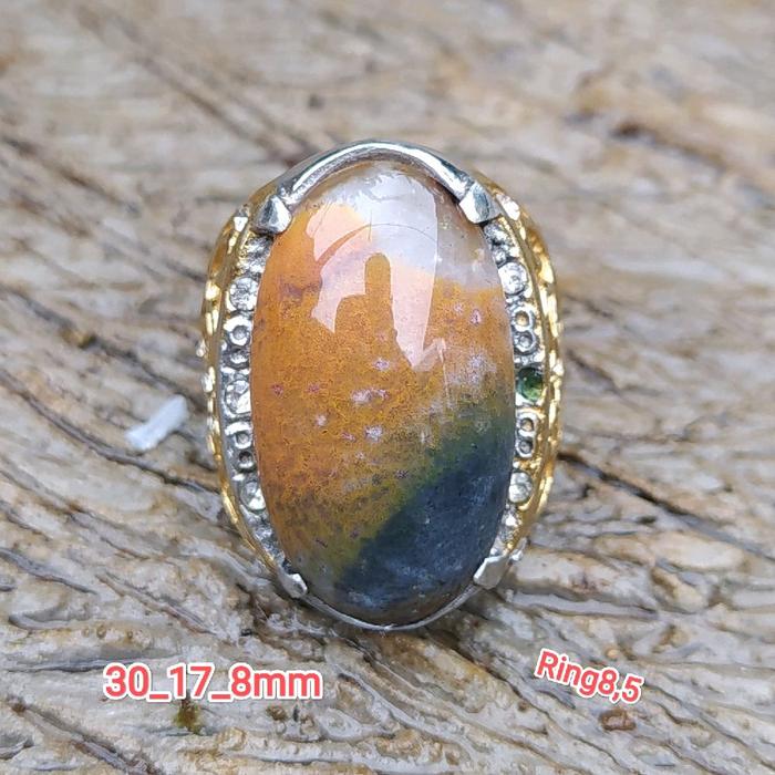 batu akik cincin pancawarna batu garut rande cristal galian Darson HQ berkualitas