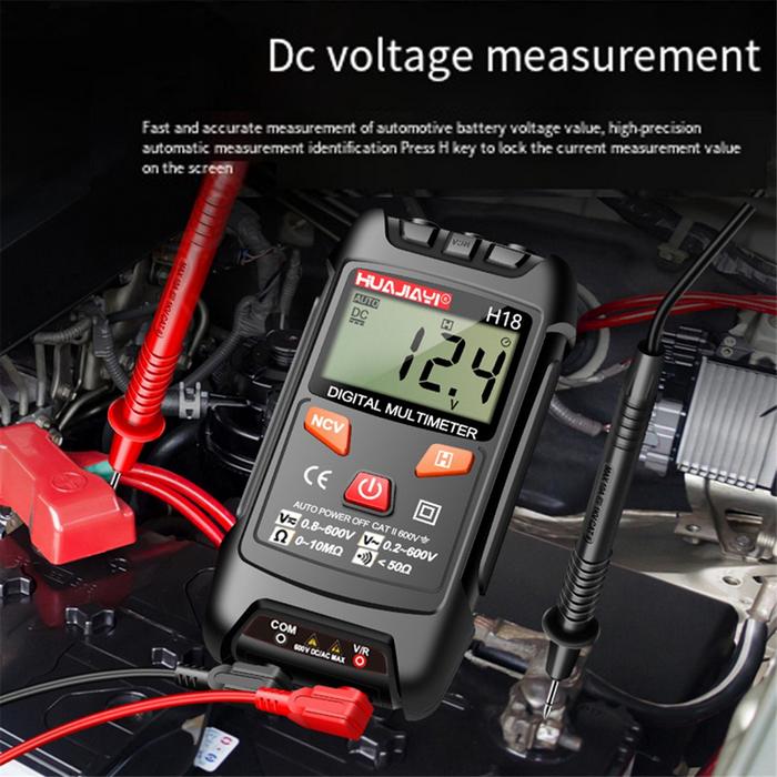 HUAJIAYI H18 Mini Digital Multimeter AC/DC Voltage Meter 1999 Counts Multimetro Ohm NCV Electricity