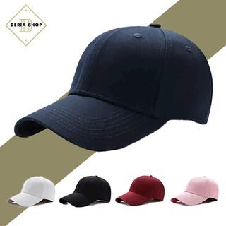 Topi Polos Pria Baseball Bahan Rapel Premium Caps Polo Distro Cowok Unisex Wanita Anak Dewasa Seraga