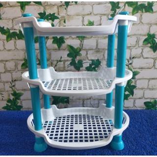 RAK PLASTIK 3 SUSUN OVAL ALISA RAK KOSMETIK RAK DAPUR RAK BAWANG RAK MINI SERBAGUNA