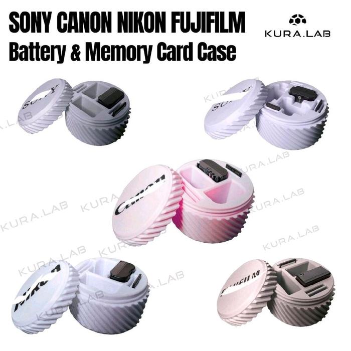 Case Baterai & Memory Card Kamera Camera Battery Storage – Tempat Penyimpanan baterai kamera | Kura.