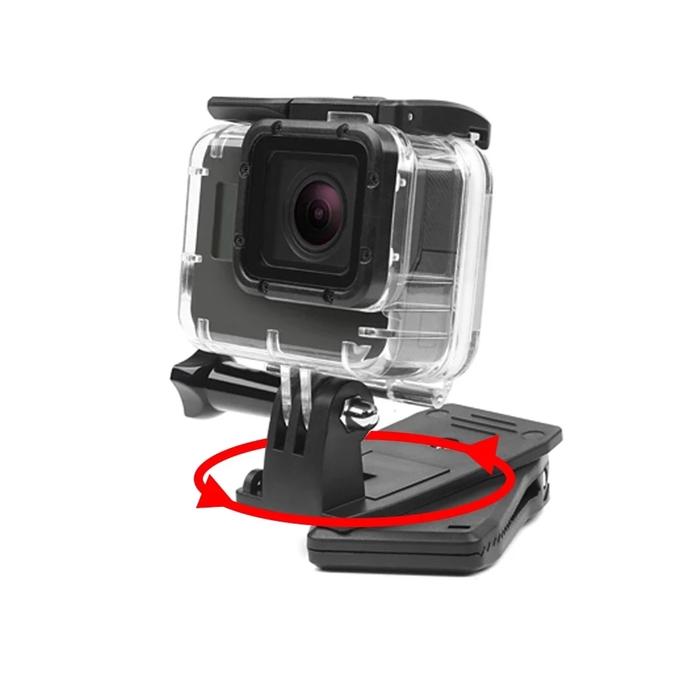 360 Degree Rotary Clip Backpack Mount Camera Clip For GoPro Hero 11