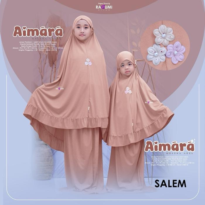 Mukena Anak Aimara kids mukena ori by raqumi hijab