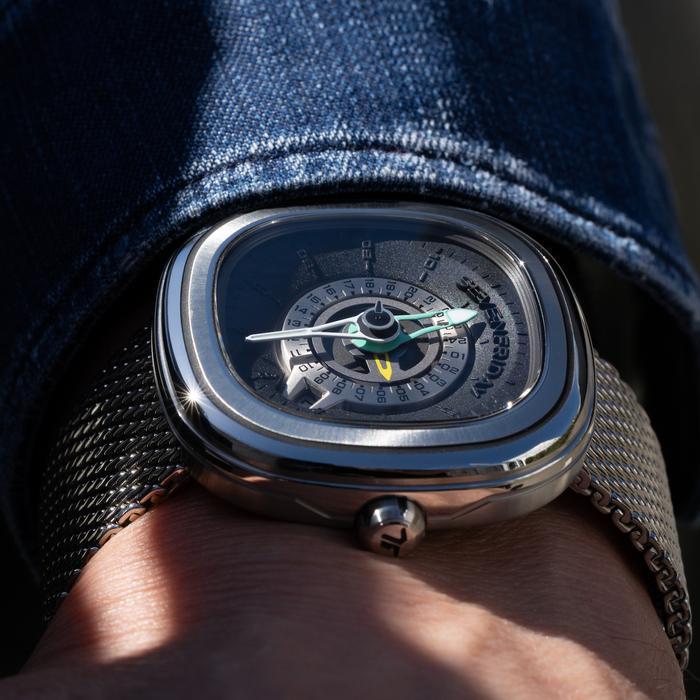 Sevenfriday Pg1/01 M Official Jam Tangan Silver Gmt Automatic Celet