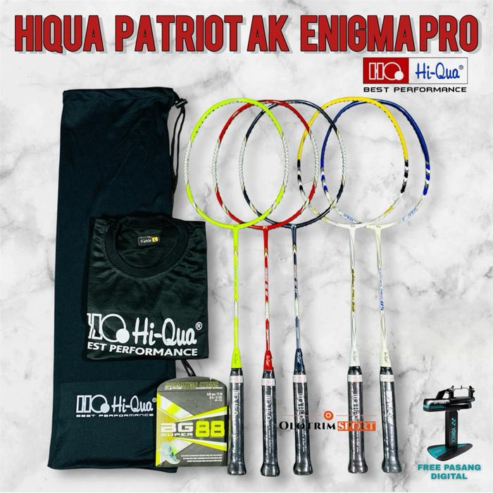 Raket Badminton HIQUA PATRIOT AK ENIGMA PRO Original