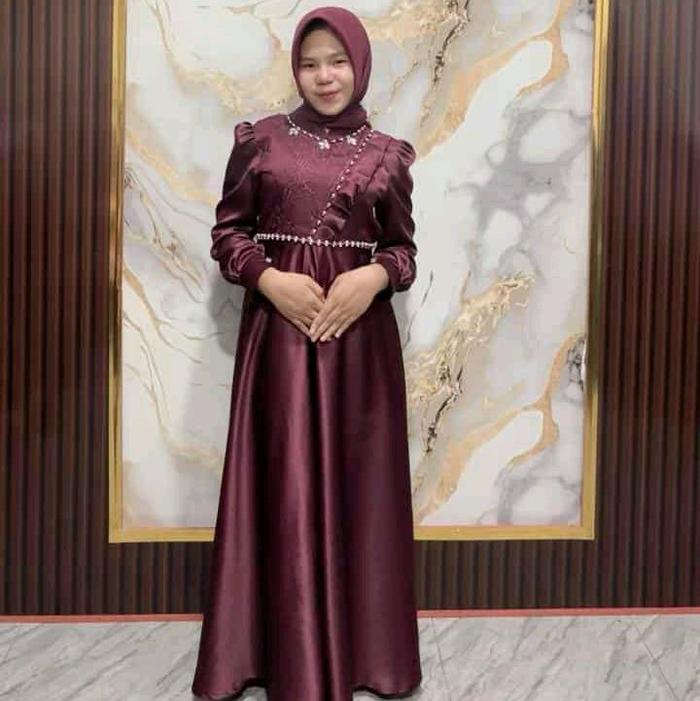 baju gamis dewasa claudiya dres