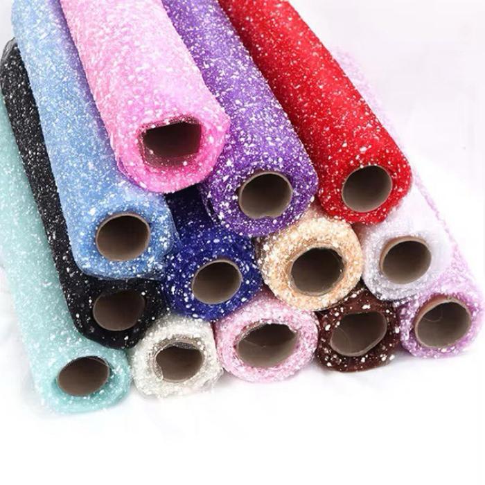 KAIN TILE SALJU / FLOWER WRAPPING SNOW TILE ROLL / FLOWER MESH SALJU