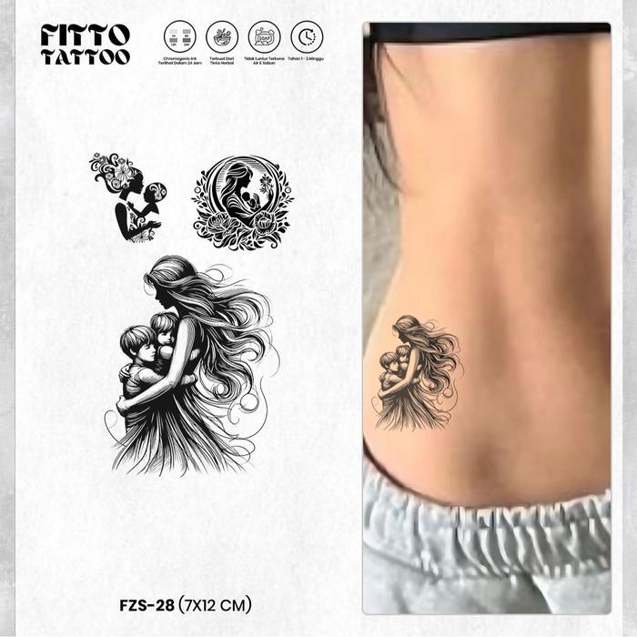 Tatto Temporer Semi Permanen Keluarga Tato Fruit Ink Premium Anak Ibu Tahan 1-2 Minggu - FZS-28