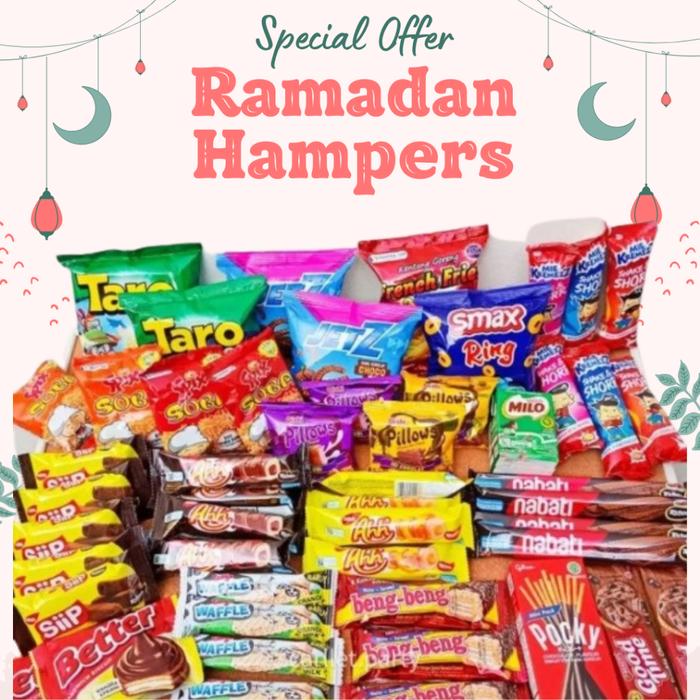 TERBARU HAMPERS LEBARAN IDUL FITRI PAKET SNACK ISI 50 PCS TERLARIS