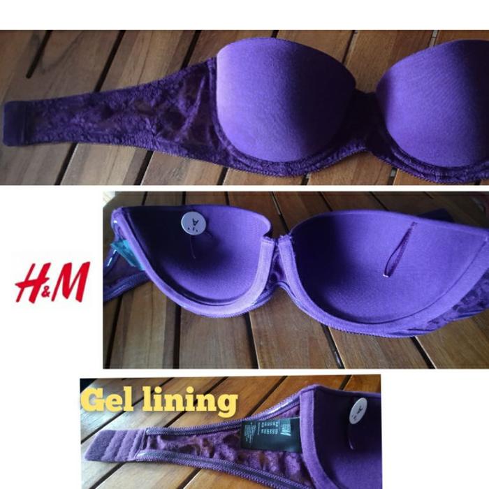 bra size 36a 34a32c 32b 32a hnm cup 1/2 cotton strapless bra push up