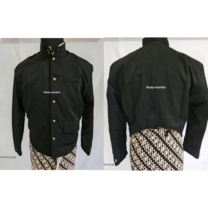 Beskap bapak jogjaan/beskap pria khas jogja Putih