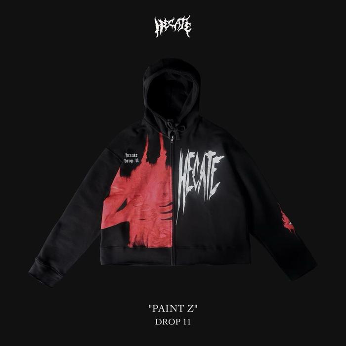 [ORIGINAL] HECATE DROP 11 ZIP HOODIE PAINT & TURTLENECK MILDEW