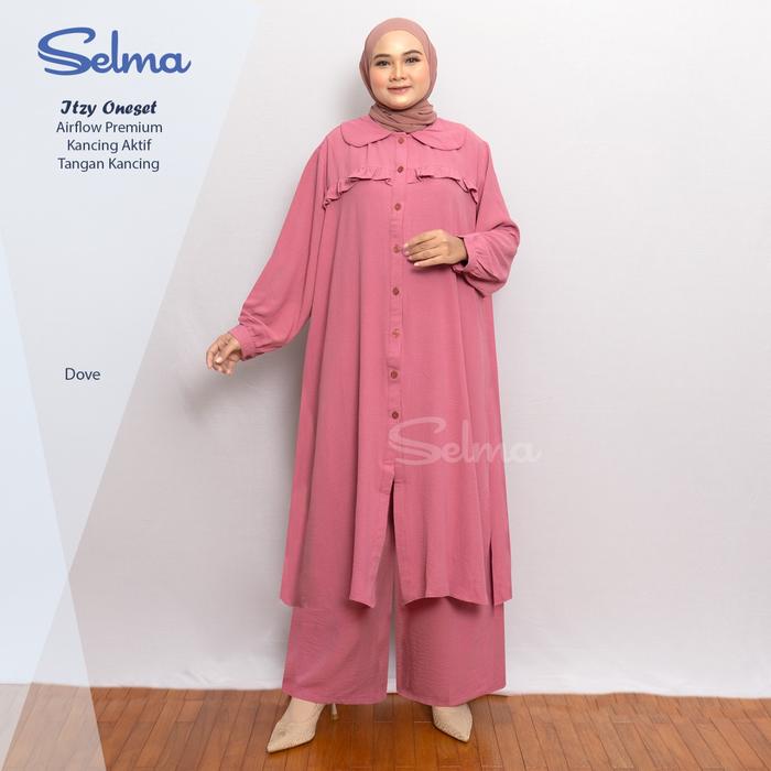 Setelan Jumbo  Airflow Premium Setelan Polos Airflow by SELMA LABEL