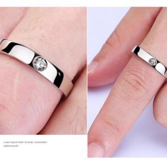 Stylish Ring Men'S Moissanite Pt950 Platinum - Pt950 Pure Platinum Texture, Heart & Arrow Men'S Band